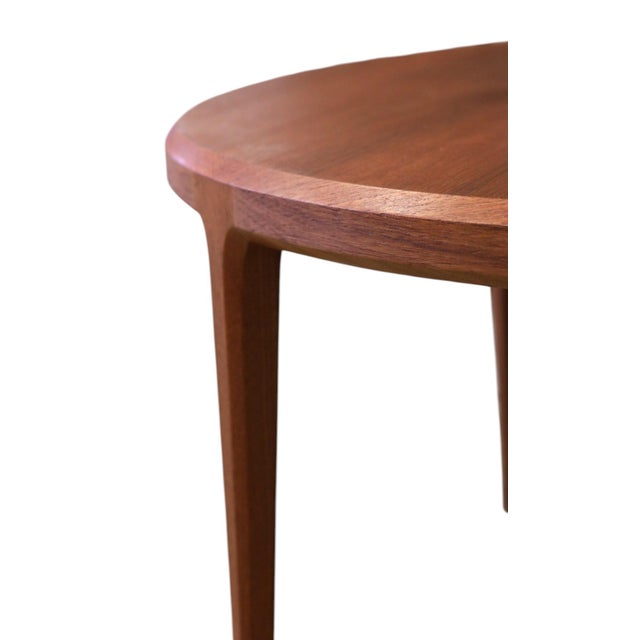 Round Teak Coffee Table by Johannes Andersen for CFC Silkeborg, 1960s For Sale - Image 11 of 18