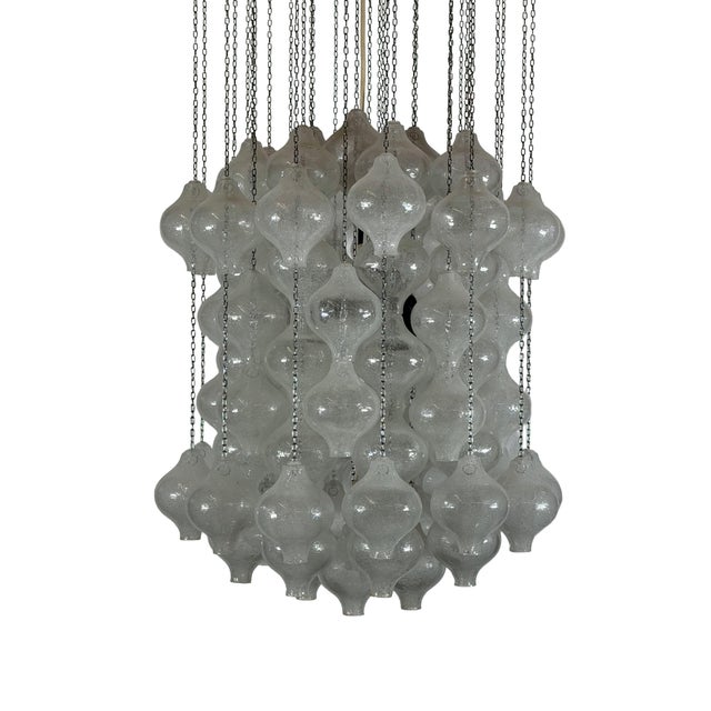 Tulipan Chandelier in Glass and Metal by J.T. Kalmar for Kalmar, Austria, 1970s For Sale - Image 14 of 18