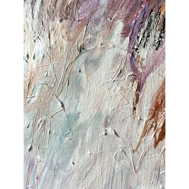 Soft expressive painting with lots of texture! Created with acrylic paint and oil pastel. Title: Up in Smoke I’ve always...