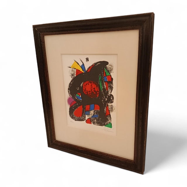 Modern Joan Miró. Lithograph IV, 1981, Print, Framed For Sale - Image 3 of 7