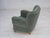1960s Vintage Danish Lounge Chair in Light Green Furniture Wool, 1960s For Sale - Image 5 of 18