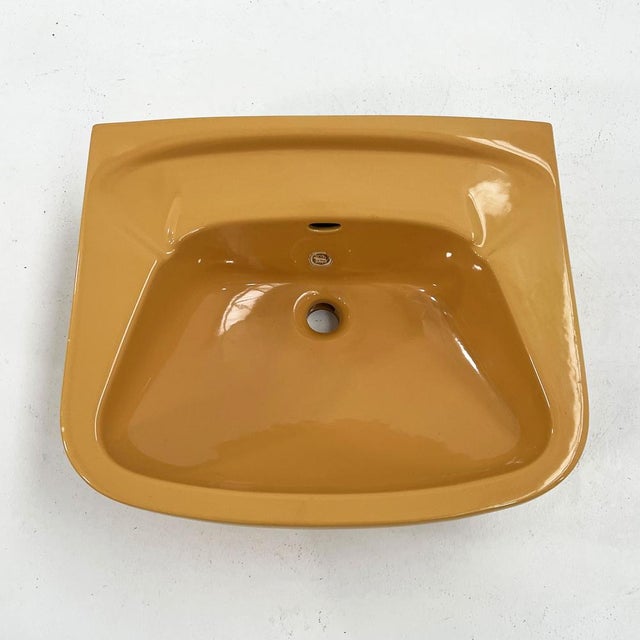 Ceramic Vintage Mustard Sink from Keramag Keravit, 1980s For Sale - Image 7 of 9