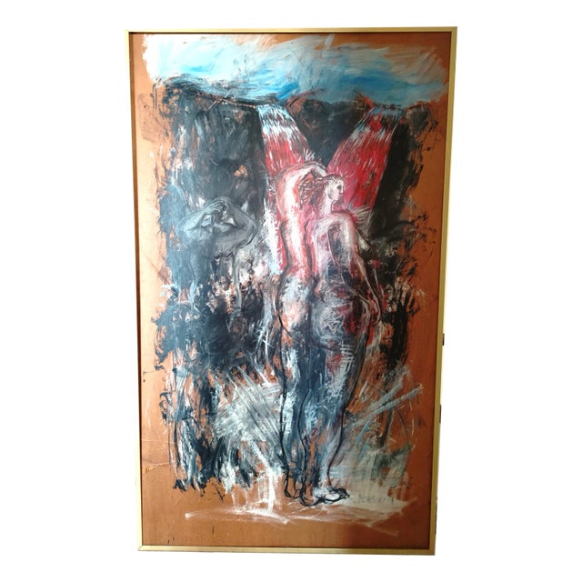 Frédéric Rusconi, The Bathers' Fountain, 1994, Oil Painting For Sale