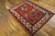 Tribal 1880s Red Diamond Antique Caucasian Kazak Rug 3' 9'' X 5' 2'' Handknotted Wool Carpet For Sale - Image 3 of 6