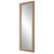 Wood Faux Ratan Floor Mirror For Sale - Image 7 of 7
