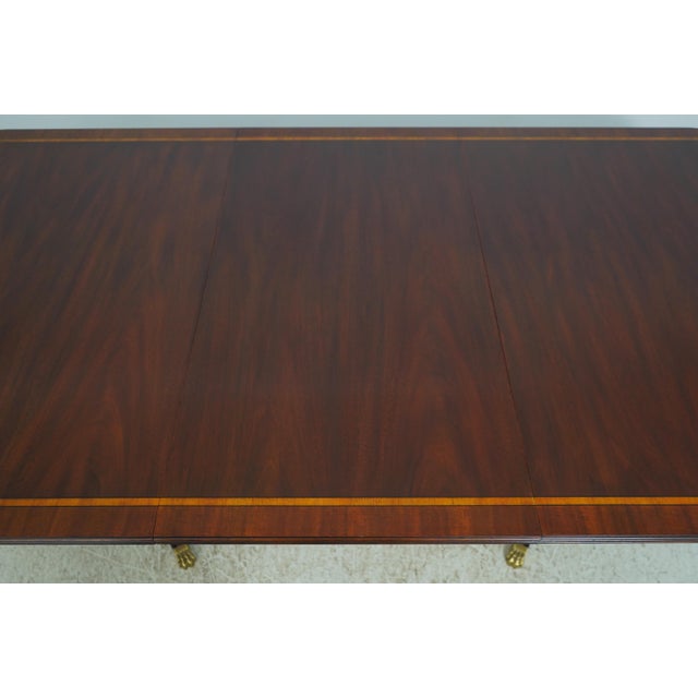 Henkel Harris Mahogany Model 2207 Double Pedestal Dining Table For Sale - Image 15 of 18