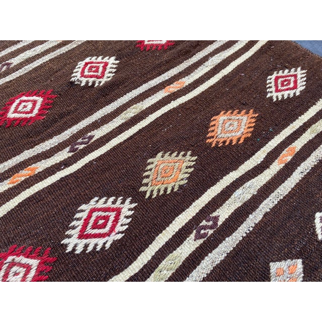 Vintage Kurdish Area Wool Rug For Sale - Image 10 of 10