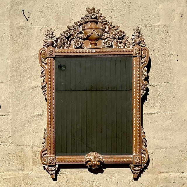 Add a touch of vintage elegance to your space with this stunning boho-inspired washed pine swag mirror. The beautifully...