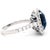 Contemporary Alexander Beverly Hills Gia 8.16ct Cushion Ceylon Sapphire & Diamond Ring 18k, Size 6.5 For Sale - Image 3 of 4