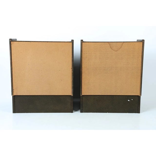 Pair of Danish Oak Nightstands With Drawer and Open Shelf, Circa 1970s For Sale - Image 9 of 10