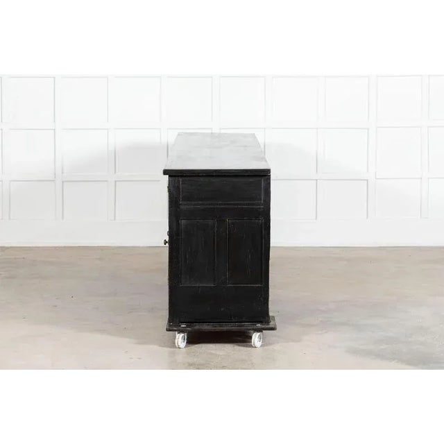 English Ebonised Pine Dresser Base, 1870s For Sale - Image 9 of 17