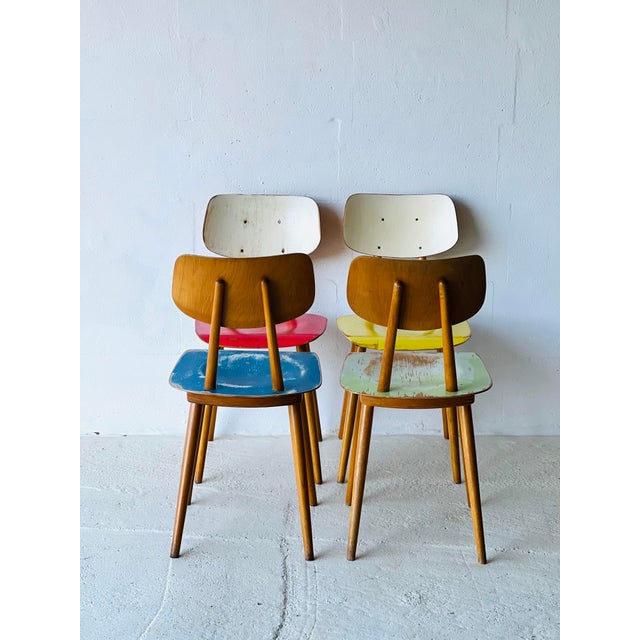 Dining Chairs from Ton, 1960s, Set of 4 For Sale - Image 5 of 18