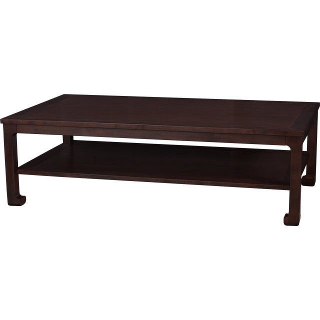 Lorts 62" Rectangular Chow Leg Coffee Table, Old World Chairish