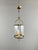 20th Century Brass and Glass Lantern Pendant Light For Sale - Image 5 of 7