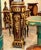 Make a bold statement with this luxurious oversized wood pedestal, exquisitely crafted with intricate gold leaf detailing,...