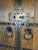 Chinese Reproduction Chinese Wood with Iron Doors with Food Dog Knockers - a Pair For Sale - Image 3 of 13