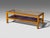 Tommi Parzinger, Charak Modern, Rectangular Coffee Table, Bleached Mahogany, Tooled Leather, Glass, USA, 1930s A very nice...