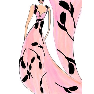 Tulips Met Gala, Limited Edition Print by Annie Naranian For Sale