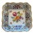 Early 20th Century Beautiful Small Square Schumann Bavaria Dish Handpainted With Gold Trim For Sale