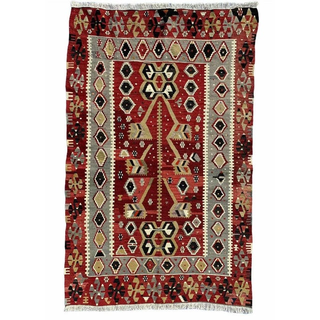 Turkish Kilim Rug For Sale - Image 11 of 11