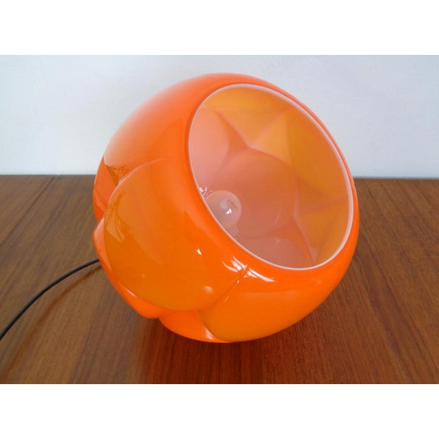 Orange Glass Ball Ceiling Lamp from Peill & Putzler, Germany, 1960s For Sale - Image 17 of 18