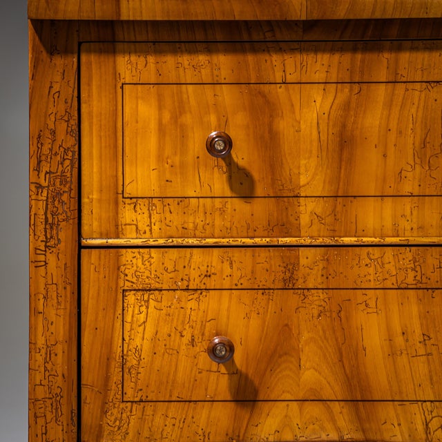 Biedermeier Roll-Top Secretary in Cherrywood, Saxony, 1835 For Sale - Image 13 of 15