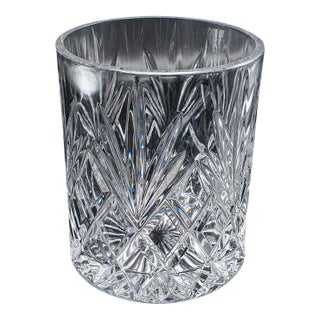 Vintage 75cl Champagne Bottle Cooler, English, Cut Crystal, Ice Bucket For Sale