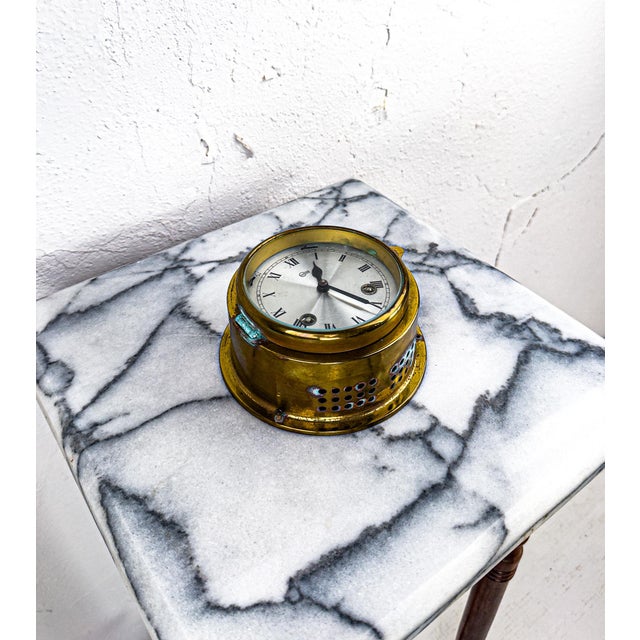 Mid 20th Century Brass Barigo Ships Clock For Sale - Image 11 of 15