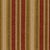 Sample - Schumacher Edgemere Stripe Fabric in Indian Red For Sale