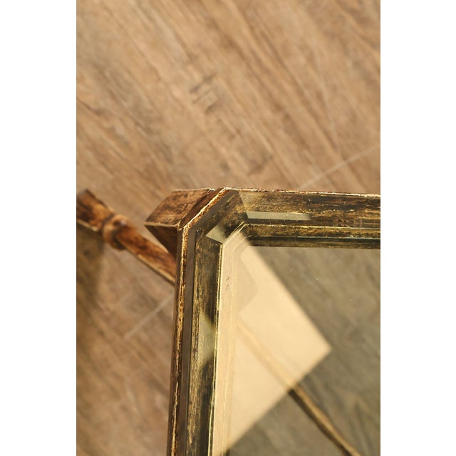 Minton Spindell 'Durant' Glass Top Iron Coffee Table For Sale - Image 10 of 18