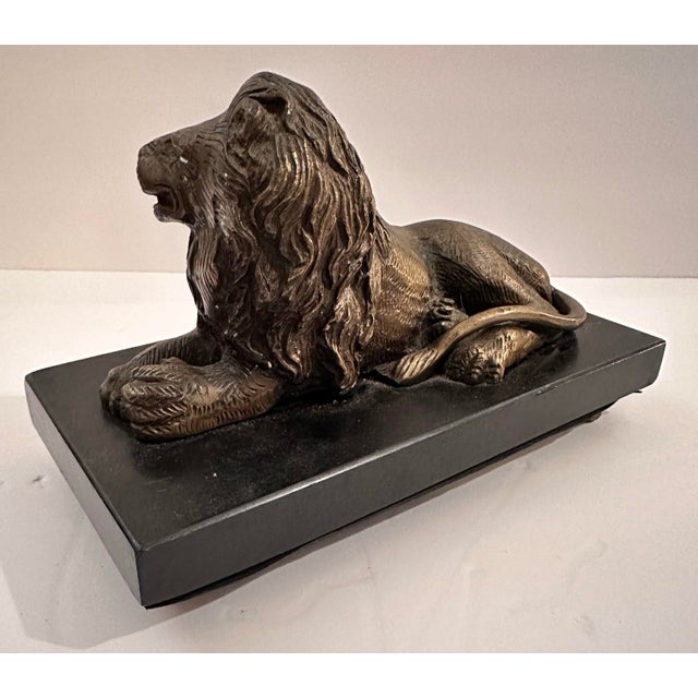 Metal 1990s Bombay Lion Bookends, Pair For Sale - Image 7 of 10