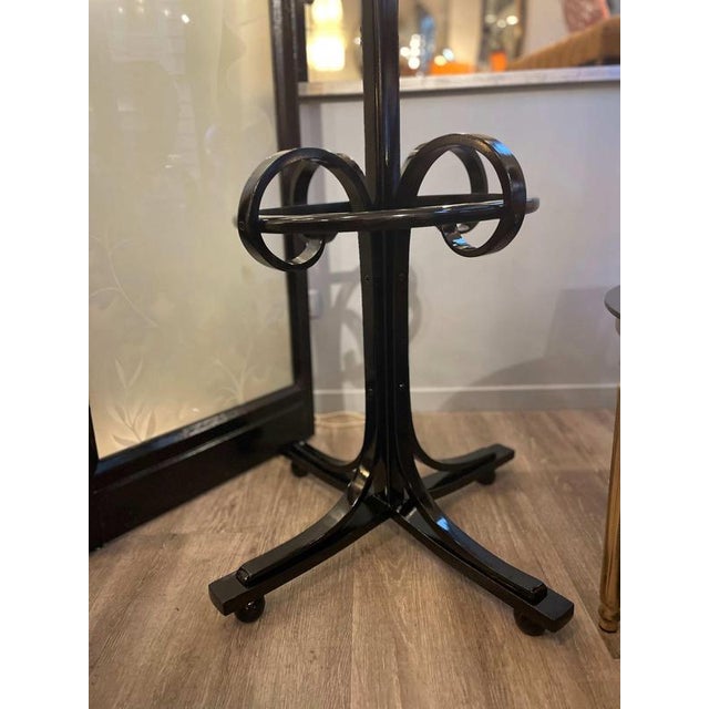Coat Stand in Black Ebonized Wood from Thonet, 1990s For Sale - Image 10 of 13