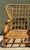 Vintage Grid Rattan High Back Chairs - Pair For Sale - Image 9 of 12