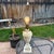American Antique Hand Carved Marble Lamp Hand Carved Finial Circa 1910 For Sale - Image 3 of 6