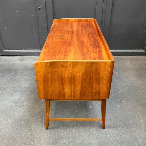 Mid-Century Walnut Veneer Desk For Sale - Image 15 of 18