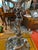 Metal 1980s Silver Plated Bronze Candelabra With Dogs For Sale - Image 7 of 10
