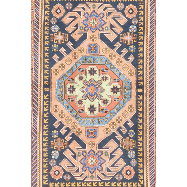 Vintage Hand-Knotted Persian Ardebil Rug 4'3" X 6'9" For Sale - Image 9 of 11