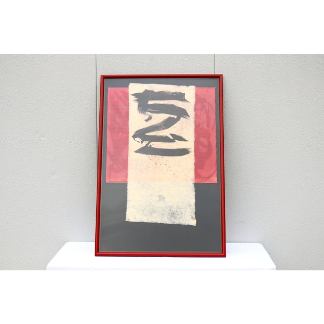 Fabulous 1980s Scott Sandell New Rage signed and numbered 33/36 limited-edition large-scale mixed media monoprint artwork...