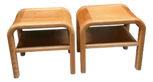 Mid-Century Danish Brutalist Nightstands by Villy Nørgaard, 1984, Set of 2