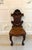 Antique Victorian Carved Mahogany Hall Chairs, 1850s, Set of 2 For Sale - Image 16 of 18