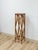 Coastal Boho Tall Bamboo Plant Stand Warm Finish Pedestal Display For Sale - Image 4 of 9