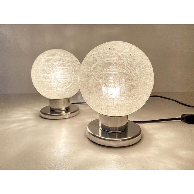 Vintage Space Age Table Lamps from Doria, 1970s, Set of 2 For Sale - Image 4 of 17