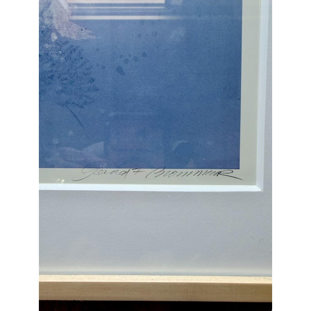 Mid-Century Modern 1980s Original Gerald Brommer Monotype Print Landscape Series 9 Signed Framed For Sale - Image 3 of 15