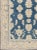 Cream and Royal blue Oushak rug vintage from Turkey with all-over design of etched motifs, Keivan Woven Ars rug en-165934,...