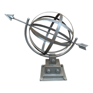 Contemporary Iron Garden Armillary Sundial