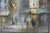 1950’s Signed Caroline Burnett Paris France Oil Painting, Framed, Small Original Art Vintage European City Scene For Sale - Image 9 of 9