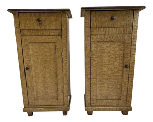 Swedish Bedside Cabinets in Painted Wood, 1900s, Set of 2