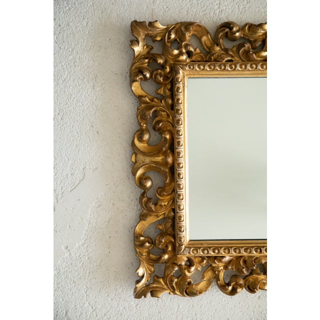 19th Century 19th Century Carved Giltwood Mirror For Sale - Image 5 of 6