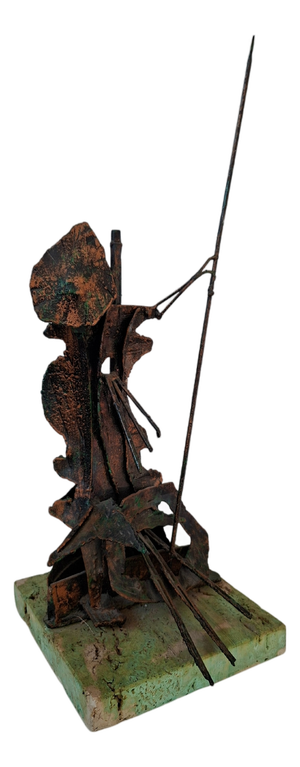Vintage Brutalist Copper Sculpture, 1960