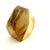 H.Stern for Diane Von Furstenberg 18k Gold Rutilated Quartz Power Ring, Size 6.5 For Sale - Image 10 of 13